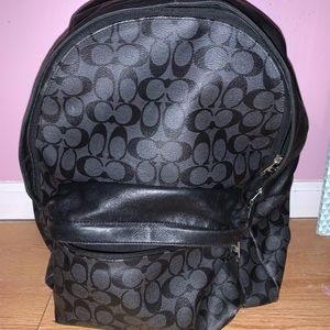 USED BLACK COACH BOOKBAG